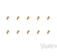 4mmx10mm Gold Steel UFO Screws (10pcs) - T-WORKS - GSS-410U