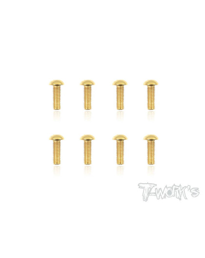 Vis Acier Traitées GOLD BHC 4x12mm (10) - T-WORKS - GSS-412B