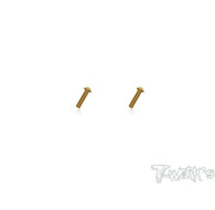 4mmx22mm Gold Steel UFO Screws (2pcs) - T-WORKS - GSS-422U