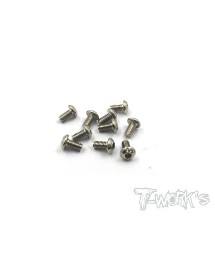 Vis Acier Traitées NICKEL BHC 3x6mm (10) - T-WORKS - NSS-306B