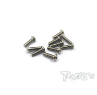 3mmx10mm Nickel Button Head Screw (10pcs) - T-WORKS - NSS-310B