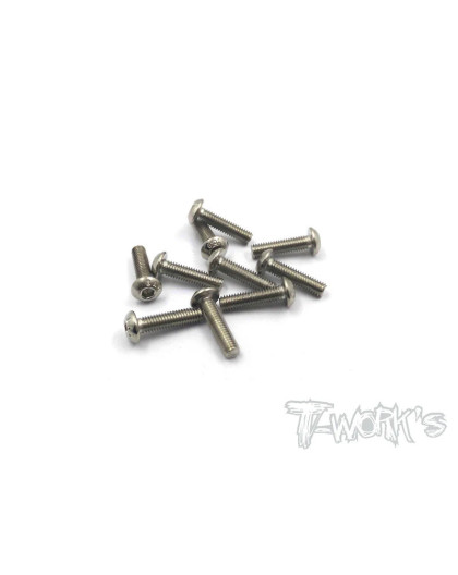 Vis Acier Traitées NICKEL BHC 3x12mm (10) - T-WORKS - NSS-312B