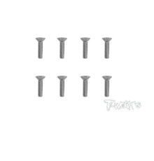 Vis Acier Traitées NICKEL FHC 4x16mm (8) - T-WORKS - NSS-416C