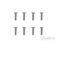 Screws NICKEL FHC 4x16mm (8) - T-WORKS - NSS-416C
