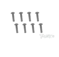 4mmx16mm Nickel Button Head Screw (8pcs) - T-WORKS - NSS-416B