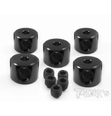 Bagues d'arrêt de 2 mm noires (5) - T-WORKS - TA-020BK