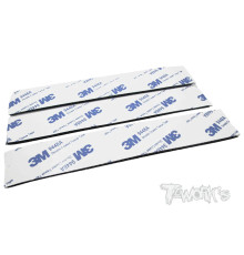 Black Adhesive Velcro Tape 25mm x 150mm (3pcs.) - T-WORKS - TA-076