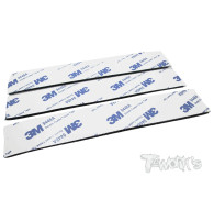 Black Adhesive Velcro Tape 25mm x 150mm (3pcs.) - T-WORKS - TA-076