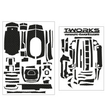 Stickers 3D Carbone pour SANWA M17 (la Planche) - T-WORKS - TS-044