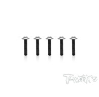 3mm x 18mm 64 Titanium Hex. UFO Screw 5pcs. - T-WORKS - TSS-318U-5