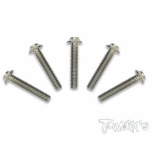 Vis titane 3x16 tête UFO (5) - T-WORKS - TSS-316U-5