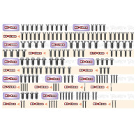 Titanium Screw set UFO Xray XB8E'24 (149pcs) - T-WORKS - TSSU-XB8E'24