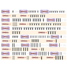 Kit Vis Titane UFO - ASSO RC8B4.1E (162pcs) - T-WORKS - TSSU-RC8B4.1E