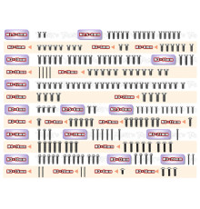 Kit Vis Titane UFO pour ASSO RC8 B4.1 (189) - T-WORKS - TSSU-RC8B4.1