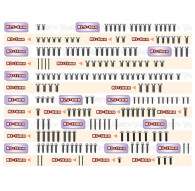 Titanium Screw set UFO 189pcs RC8 B4.1 - T-WORKS - TSSU-RC8B4.1