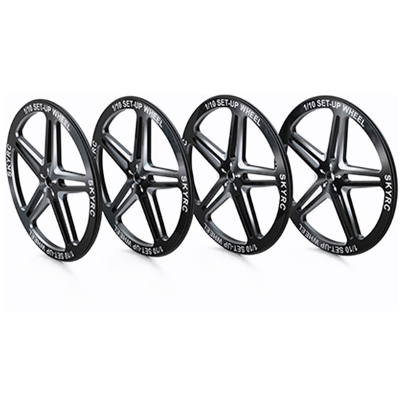 SET-UP WHEEL FOR 1/10 (BLACK) - SKYRC - SK600069-06