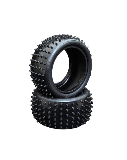 PAIR OF 1/10 TYRES V1 ASTRO 4WD/2WD REAR MEDIUM - HOT RACE