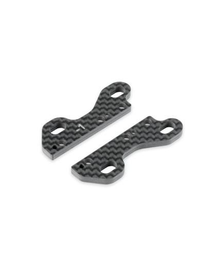 X4 UNIVERSAL CARBON UPPER CLAMP -1MM UNI BULK. (2) - XRAY - 301557