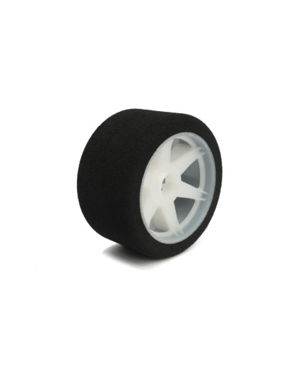 Pneus piste 1/8 avant 66mm 32 Shore sur jantes light (2) - HOT RACE