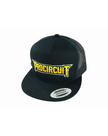 PROCIRCUIT ORIGINAL SNAPBACK CLASSIC TRUCKER CAP BLACK - PC0014 - PRO