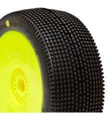 ADDICTIVE BUGGY P3 (MEDIUM) PRE-MOUNTED YELLOW (2pcs.) - PCY1010-P3 -