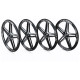 SET-UP WHEEL FOR 1/10 (BLACK) - SKYRC - SK600069-06