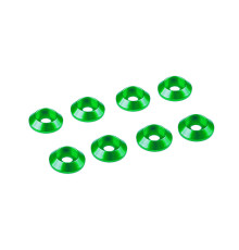 3MM ALUMINIUM CAP HEAD WASHER GREEN (8 pcs) - UR1521-GR - ULTIMATE