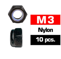 M3 NYLON LOCKNUTS (10 pcs) - UR165300 - ULTIMATE