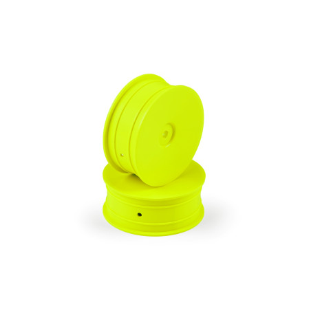 Jantes TT 1/10 avant 2WD - Jaune (2) - HUDY - 803210-Y