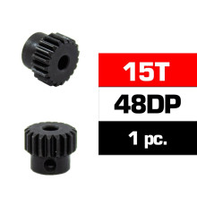 HSS STEEL 48DP PINION GEAR 15T W/3.17mm BORE - ULTIMATE - UR4314-15