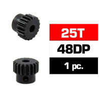 HSS STEEL 48DP PINION GEAR 25T W/3.17mm BORE - ULTIMATE - UR4314-25