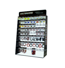 ULTIMATE WIRES AND CONNECTORS DISPLAY STAND W/2 x 62 ITEMS (124 pcs.)