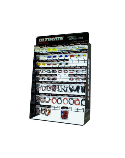 ULTIMATE WIRES AND CONNECTORS DISPLAY STAND W/2 x 62 ITEMS (124 pcs.)