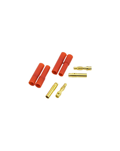 4.0mm BULLET CONNECTOR MALE/FEMALE (2pcs) - UR46206 - ULTIMATE