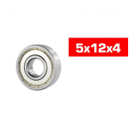"5x12x4mm ""HS"" METAL SHIELDED BEARING SET (10pcs) - UR7834 - ULTIMA