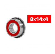 "8x14x4mm FLANGED ""HS"" RUBBER SEALED BEARING SET (2pcs) - UR7843-2 