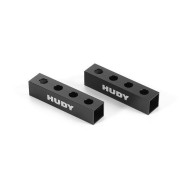 DOWNSTOP GAUGE SUPPORT BLOCKS 20MM 1/10 OFF-ROAD (2) - HUDY - 107701