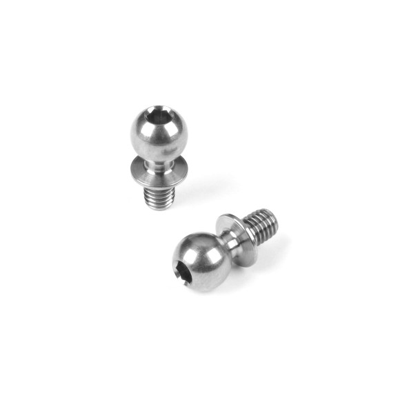 Titanium Ball Stud D 5.4 / L 4 / S 4.5 / 2mm Hex (2) - HUDY - 990014