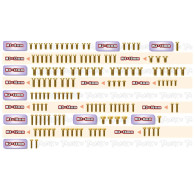Gold Steel Screw Set 145pcs. (For Xray XB8'26) - T-WORKS - GSS-XB8'26