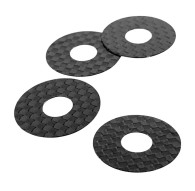 Carbon Fiber Body Washers - 1/8 On-Road - 4pcs - 1UP - 1UP-10404