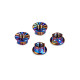Titanium Nut M4 With Serrated Flange - Rainbow (4) - HUDY - 296542-C