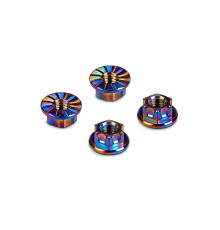 Ecrous de roue M4 titane - Arc-en-ciel (4) - HUDY - 296542-C