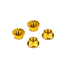 Ecrous de roue M4 titane - Or (4) - HUDY - 296542-Y