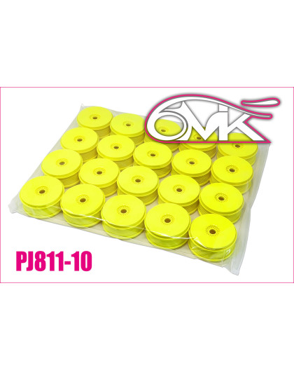 Wheels 1/8 Buggy Mega Yellow (20) - 6MIK - PJ811-10