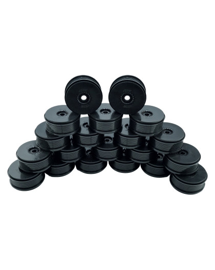 Jantes TT 1/8 Mega noir hard (20) - 6MIK - PJ813-10