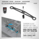 CARBON HOLDER FOR FRONT BODY POSTS & ALU HOLDER - SET - XRAY - 341217