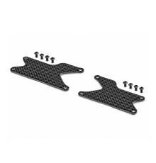 GT/XB8 CARBON REAR LOWER ARM PLATE - HARD (2) - XRAY - 353191-H