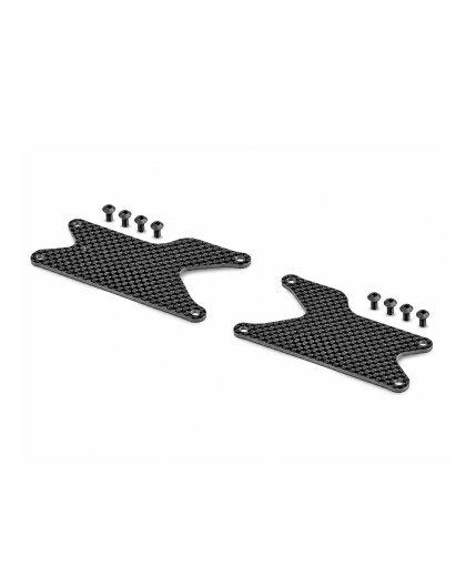 GT/XB8 CARBON REAR LOWER ARM PLATE - HARD (2) - XRAY - 353191-H