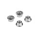 Hudy Titanium Nut M4 With Serrated Flange (4) - HUDY - 296542