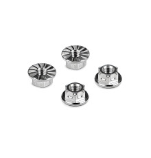Hudy Titanium Nut M4 With Serrated Flange (4) - HUDY - 296542